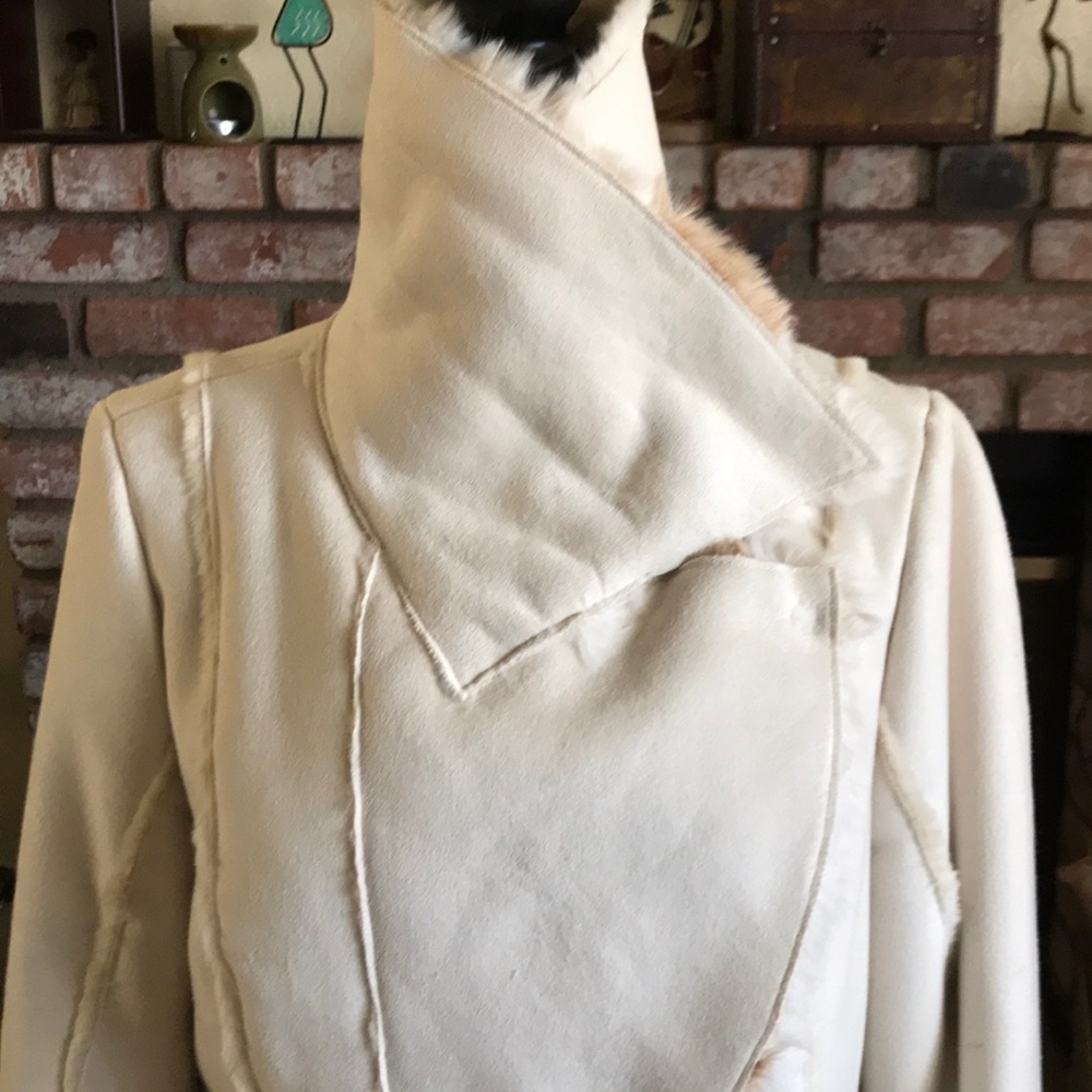 Midnight Velvet Goldie Suede & Faux Fur Coat - Picture 3 of 8